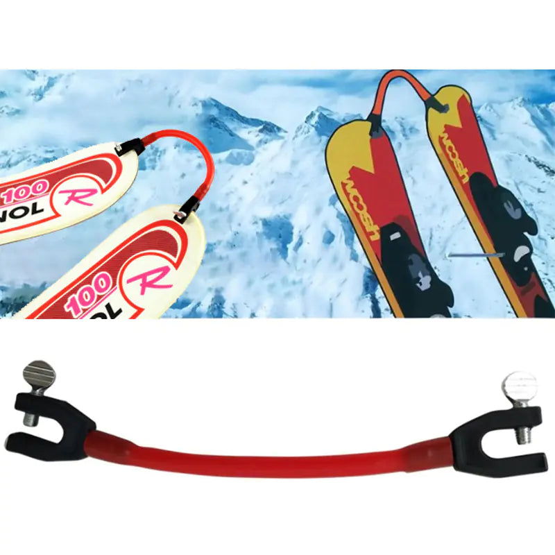 Ski Tip Connector for Beginners and Training Aid