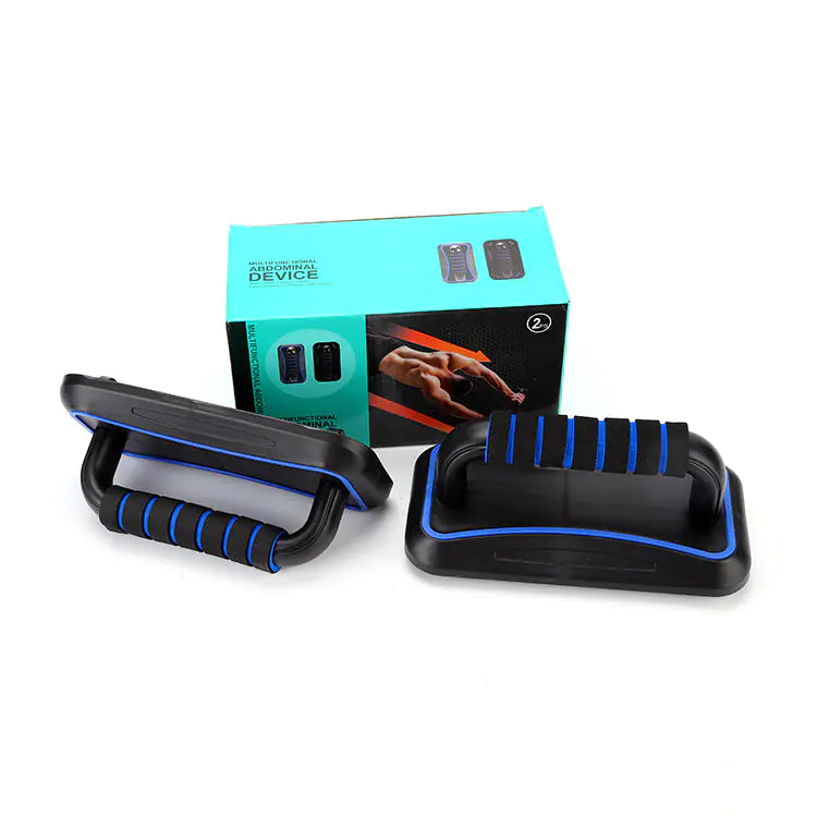 4-Wheel Ab Roller with Push-Up Stand for Fitness